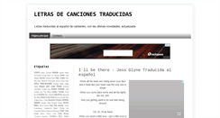 Desktop Screenshot of letrascancionestraducidas.com