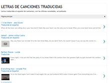 Tablet Screenshot of letrascancionestraducidas.com